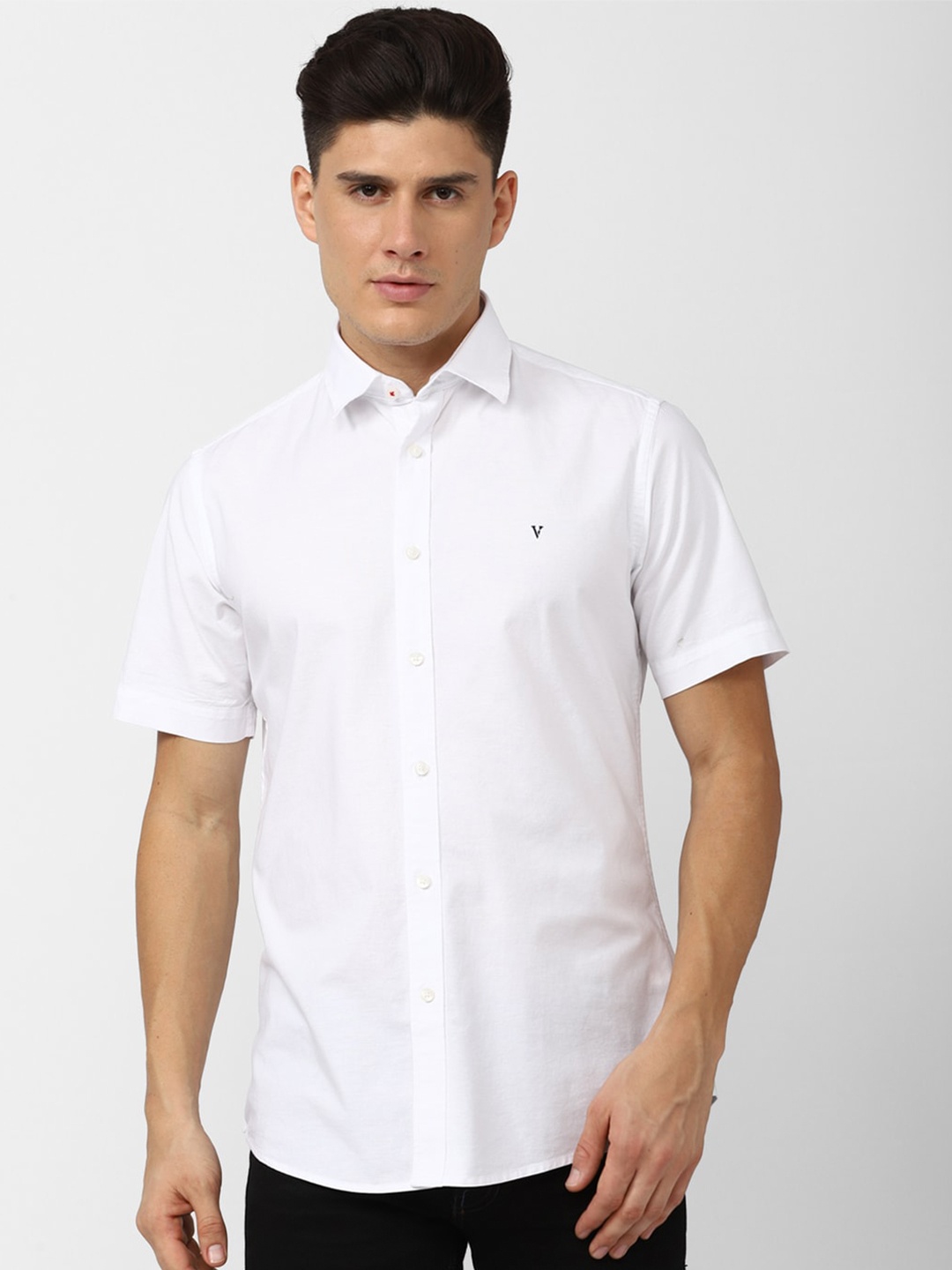 

Van Heusen Sport Slim Fit Opaque Casual Shirt, White