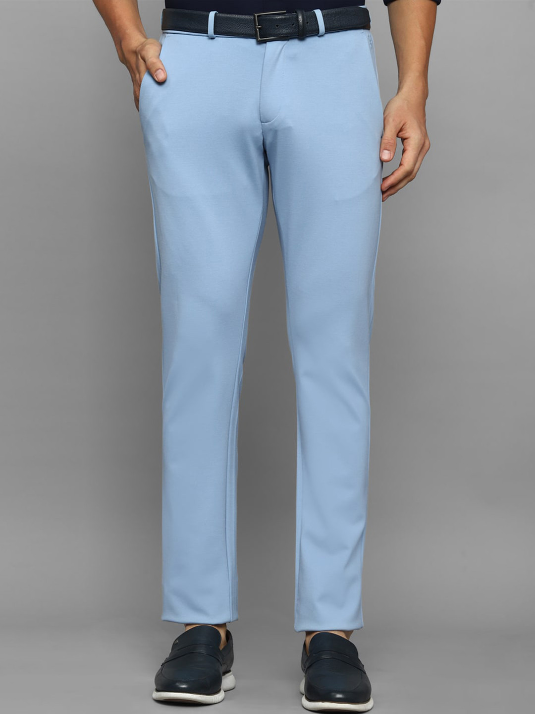 

Allen Solly Men Slim Fit Chinos Trousers, Blue