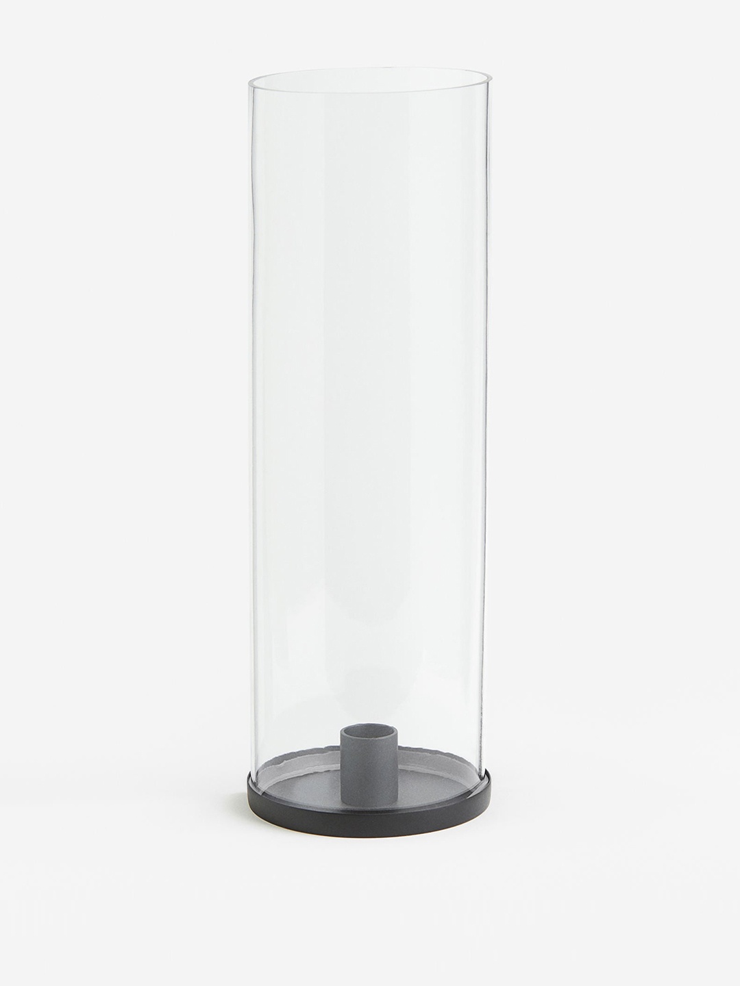 

H&M Black Metal & Glass Candle Holder