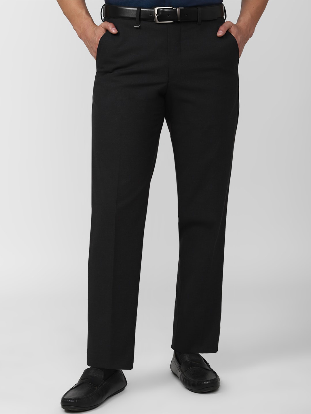 

Van Heusen Men Mid-Rise Trousers, Grey