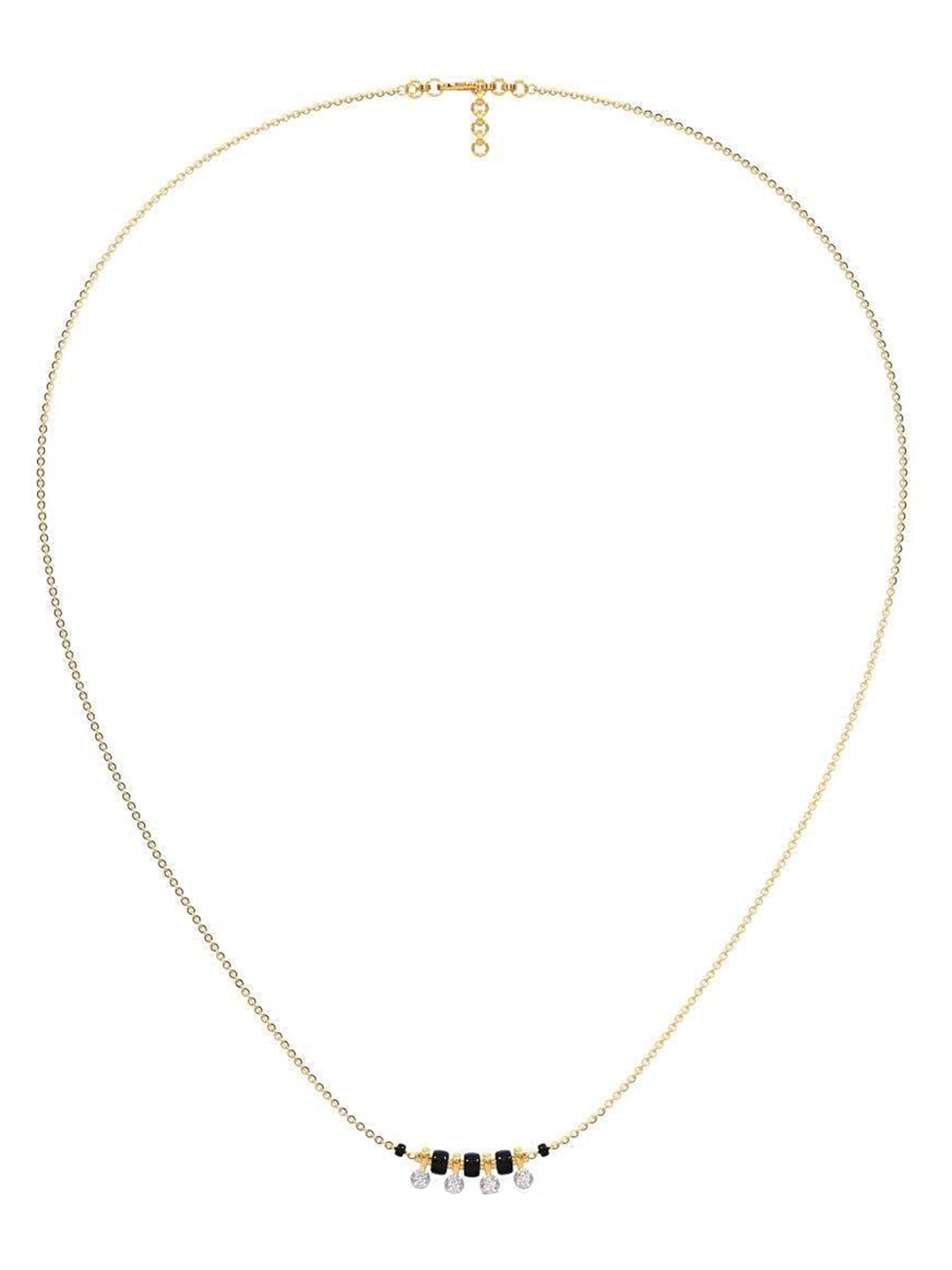 

CANDERE A KALYAN JEWELLERS COMPANY 14K Gold BIS Hallmark Diamond Pendant with Chain, White