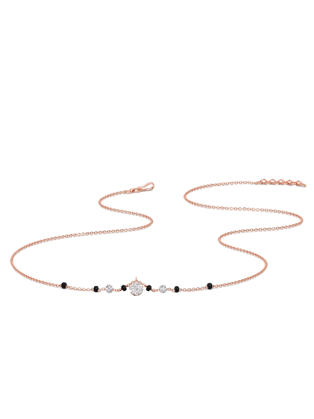 

CANDERE A KALYAN JEWELLERS COMPANY 14KT Rose Gold Mangalsutra Pendant with Chain -1.87 g