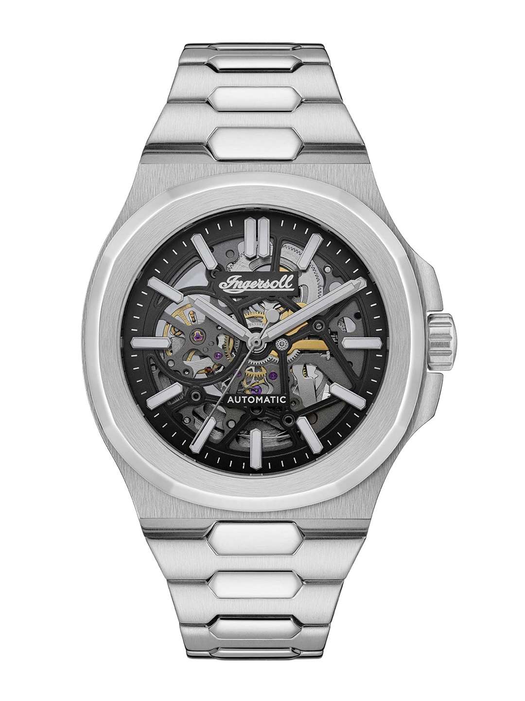 

Ingersoll The Catalina Men Stainless Steel Analogue Automatic Motion Powered Watch I12501, Black