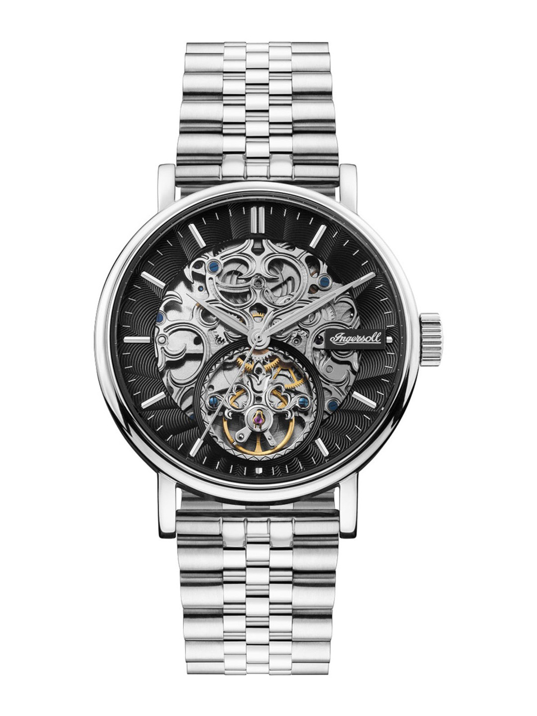 

Ingersoll The Charles Men Stainless Steel Bracelet Style Analogue Automatic Watch I05804B, Black