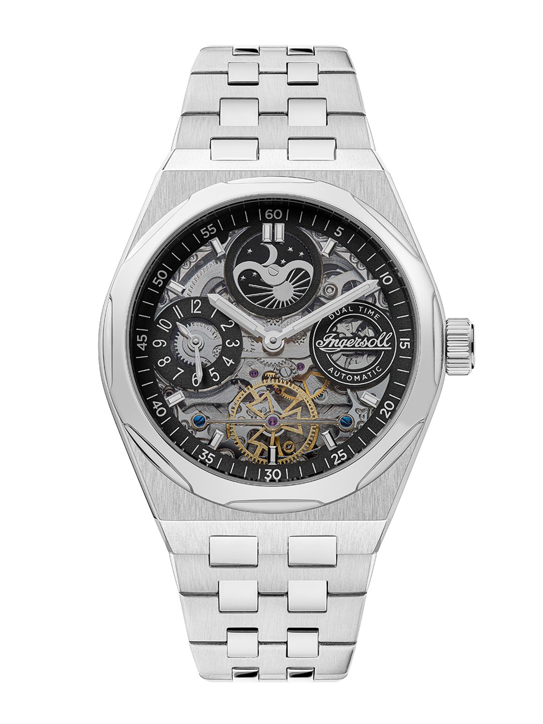 

Ingersoll The Broadway Men Stainless Steel Bracelet Style Analogue Automatic Watch I12901, Black