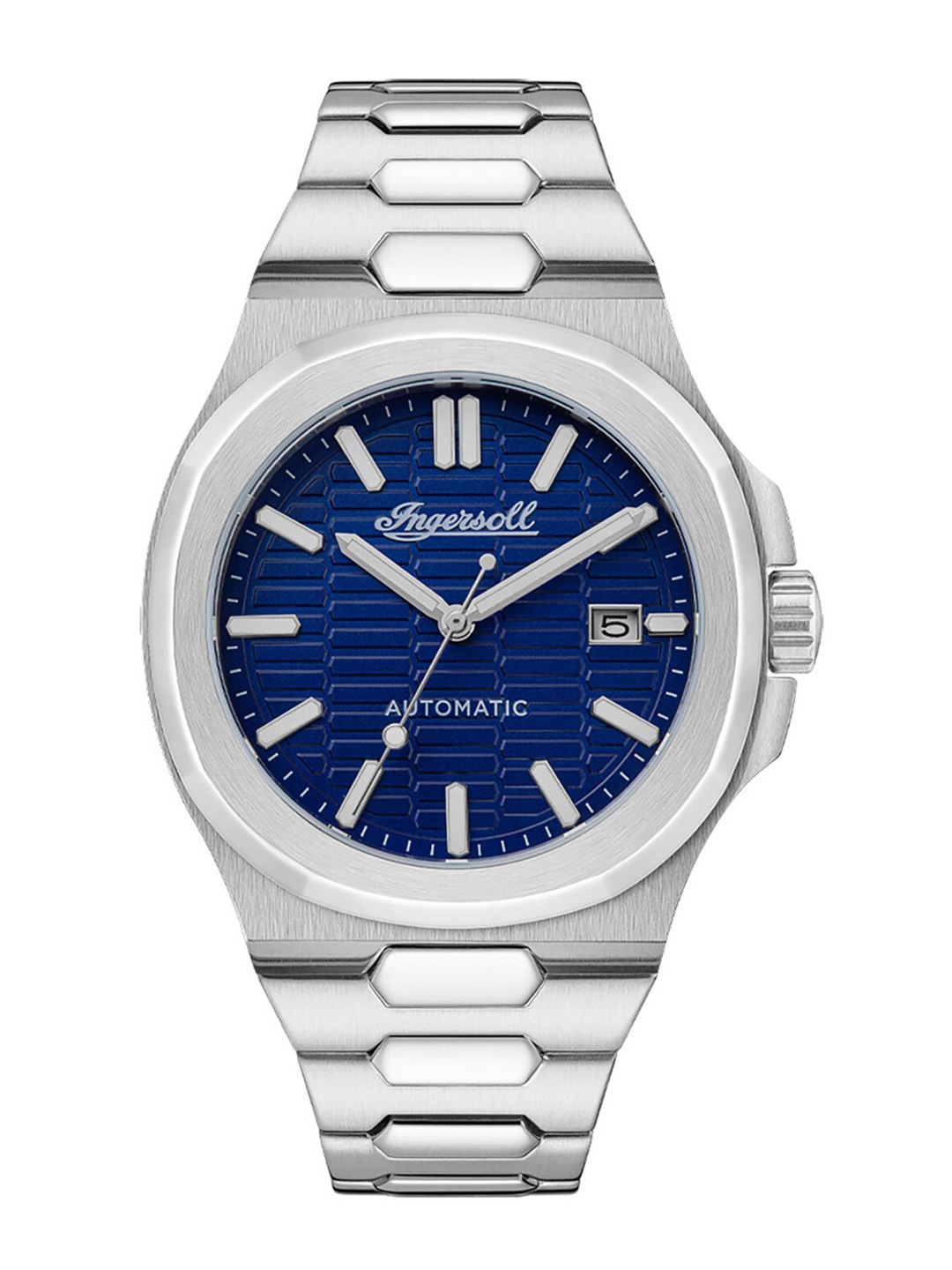

Ingersoll Men Stainless Steel Bracelet Style Straps Analogue Automatic Motion Watch I11801, Blue