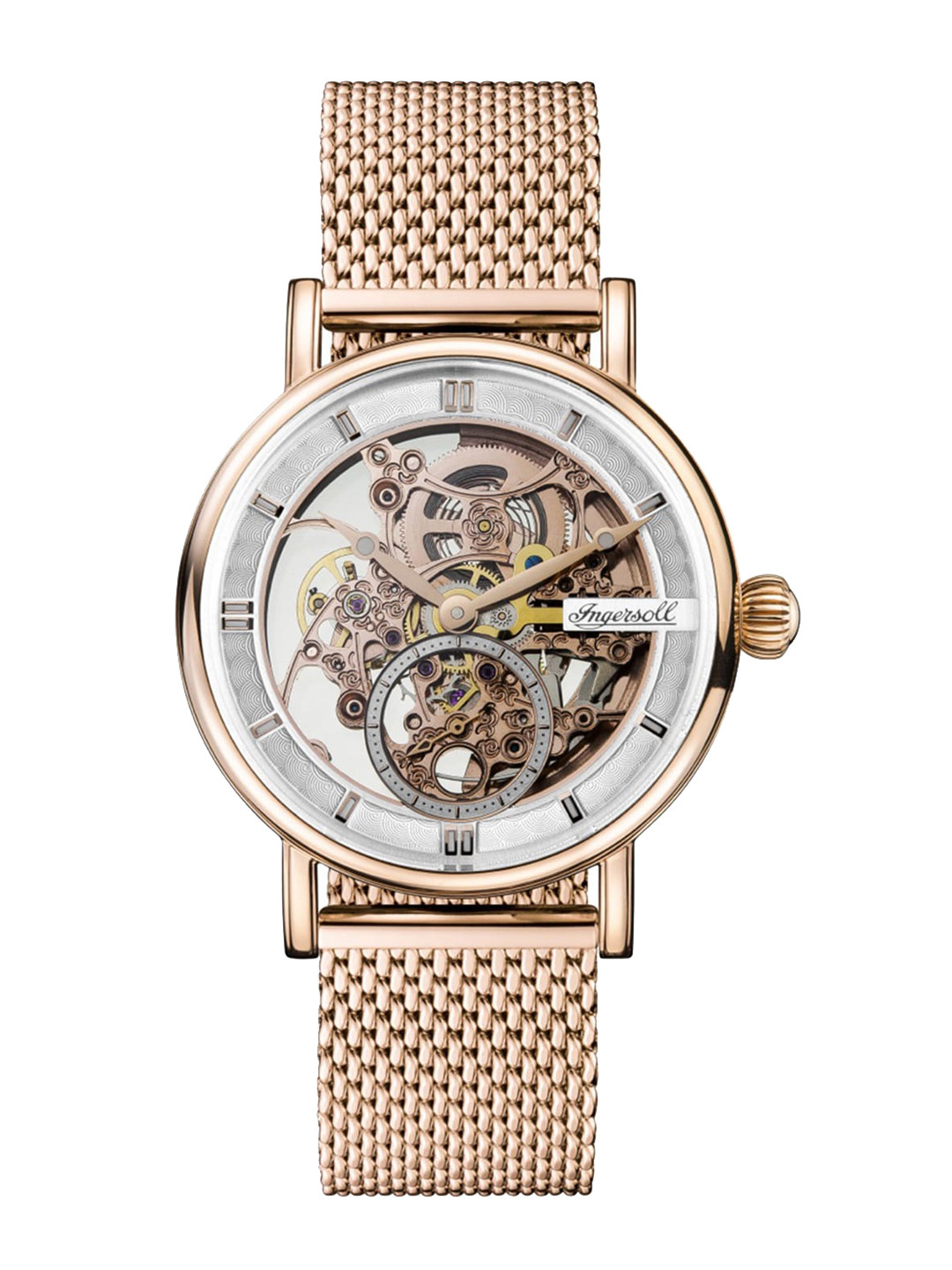 

Ingersoll Men Stainless Steel Bracelet Style Straps Analogue Watch I00406B, Silver