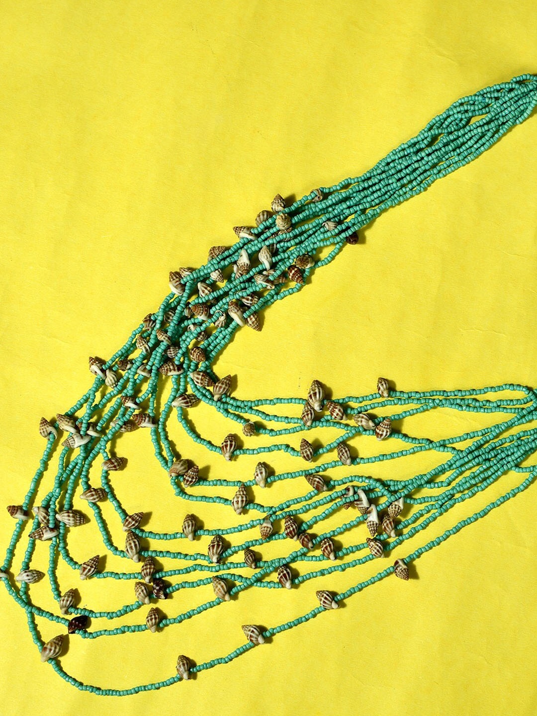 

Bamboo Tree Jewels Alloy Artificial Beads Necklace, Green