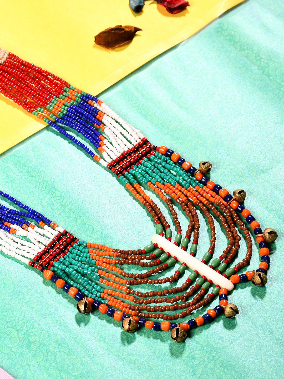 

Bamboo Tree Jewels Beaded Handcrafted Necklace, Red