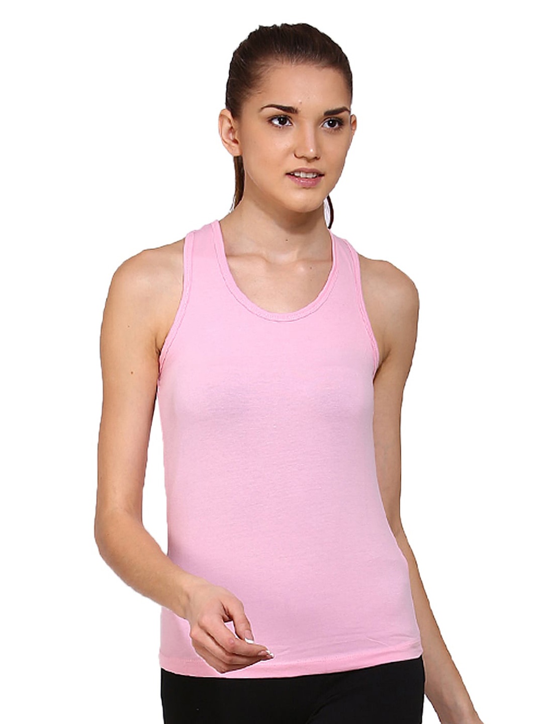 

appulse Scoop Neck Cotton Tank Top, Pink