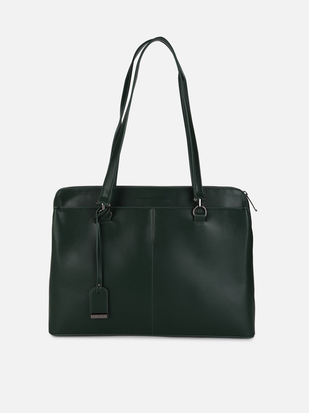 

Van Heusen Woman PU Structured Shoulder Bag with Tasselled, Green