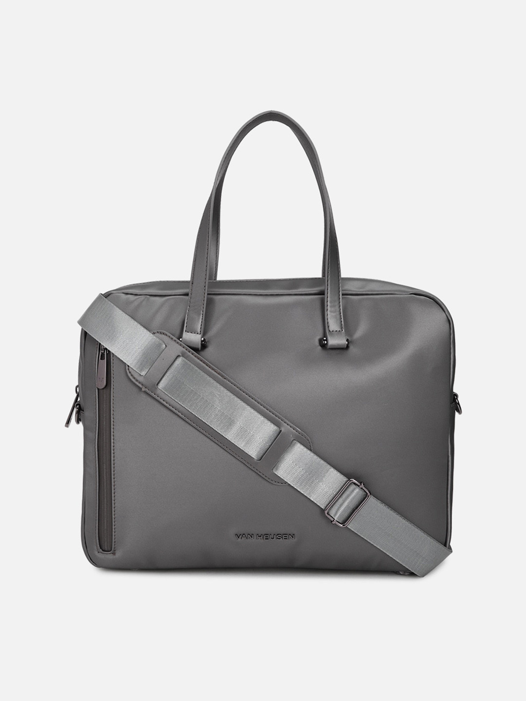 

Van Heusen Woman PU Structured Laptop Bag, Grey