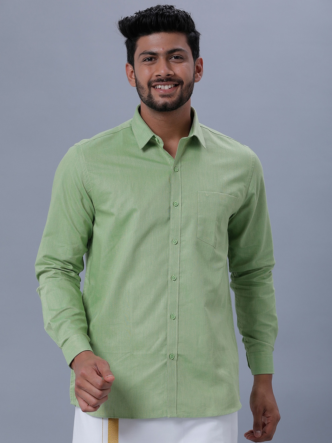 

Ramraj Men Ethnic Shirt, Green