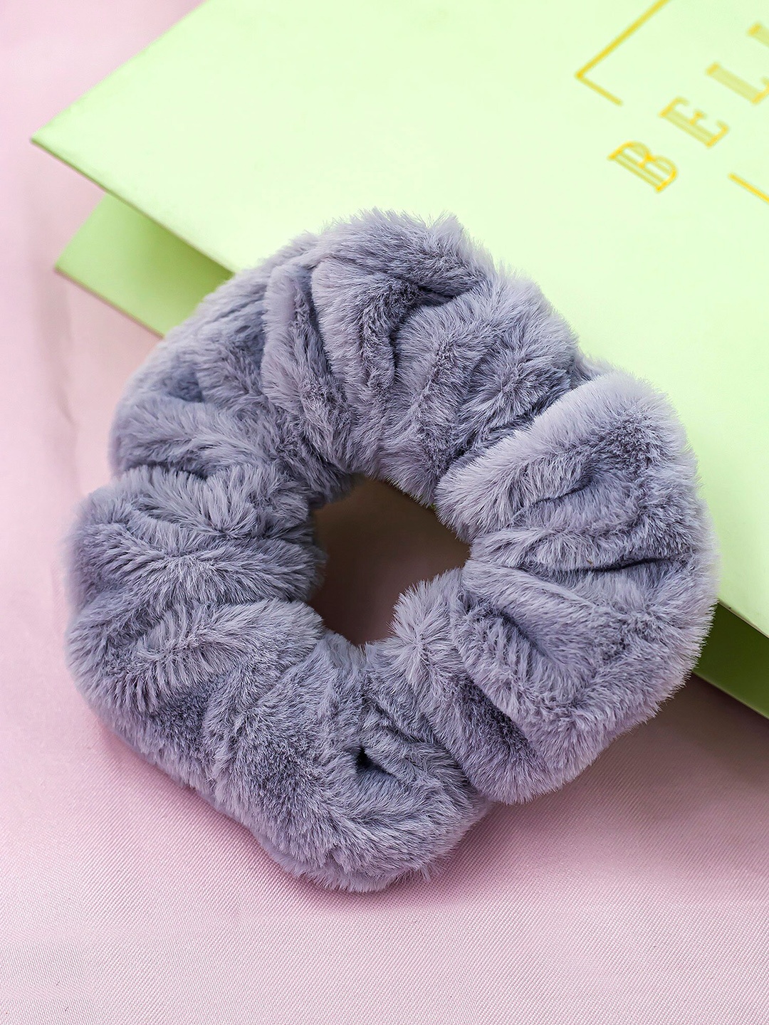 

Bellofox Women Fabric Ponytail Scrunchies, Grey
