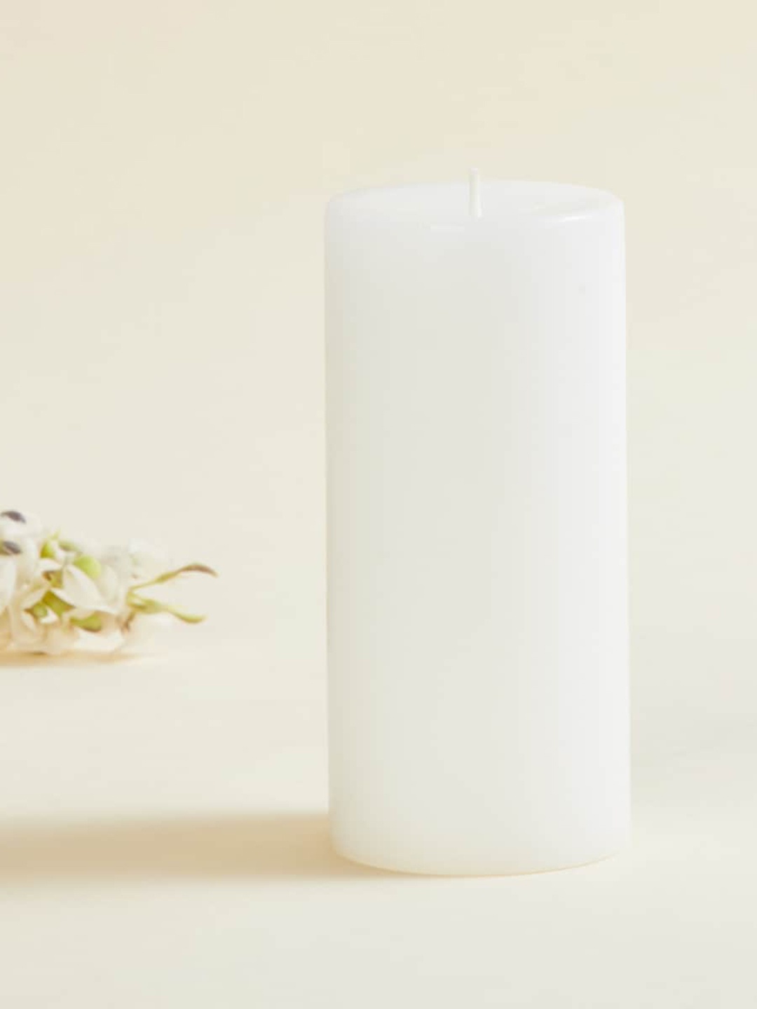 

Home Centre Colour Connect White Lily Scented Pillar Candle