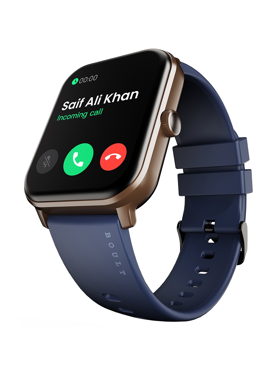 

Boult Drift + BT Calling, 1.85" HD, 500Nits Brightness, 150+ Watch face Smartwatch, Blue