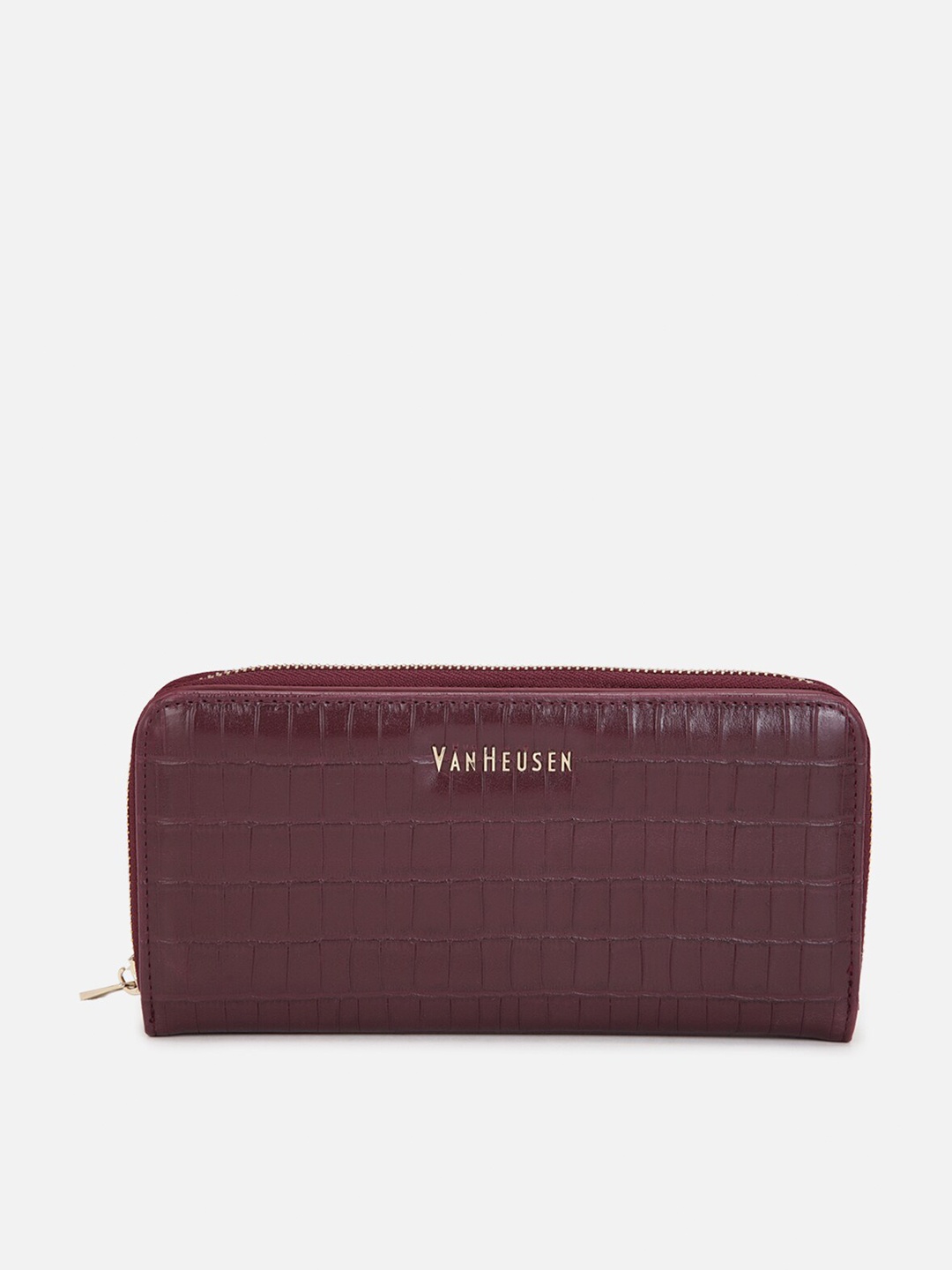 

Van Heusen Woman Zip Around Wallet With SD Card Holder, Maroon