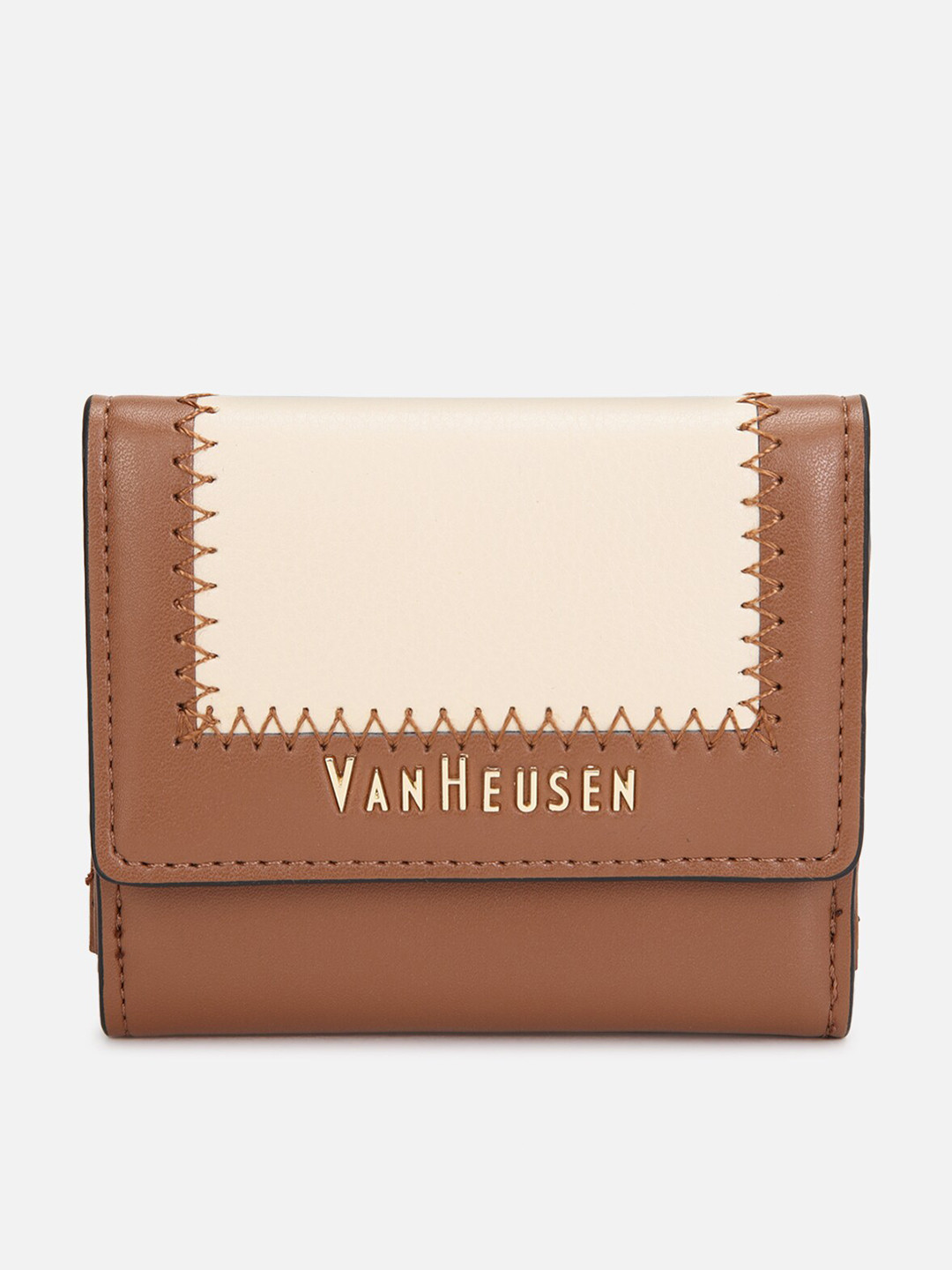

Van Heusen Woman PU Three Fold Wallet, Brown