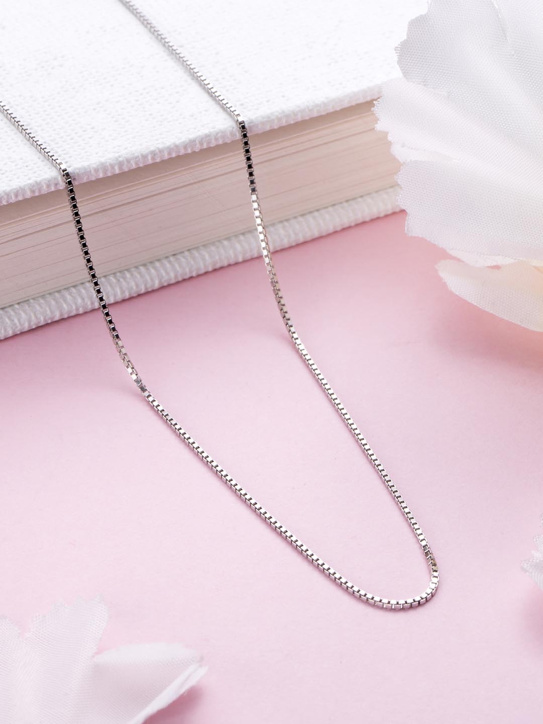 

Zavya Sterling Silver Rhodium-Plated Chain