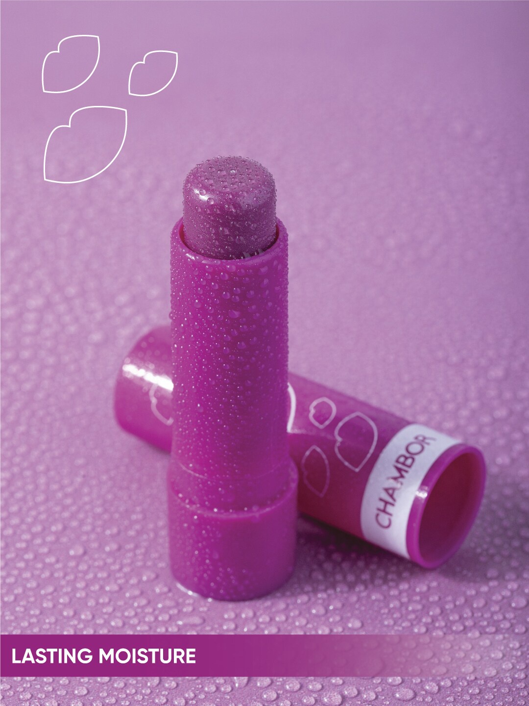 

Chambor Le Mwah! Moisturising Tinted Lip Balm - Mauve Air-Kiss #101