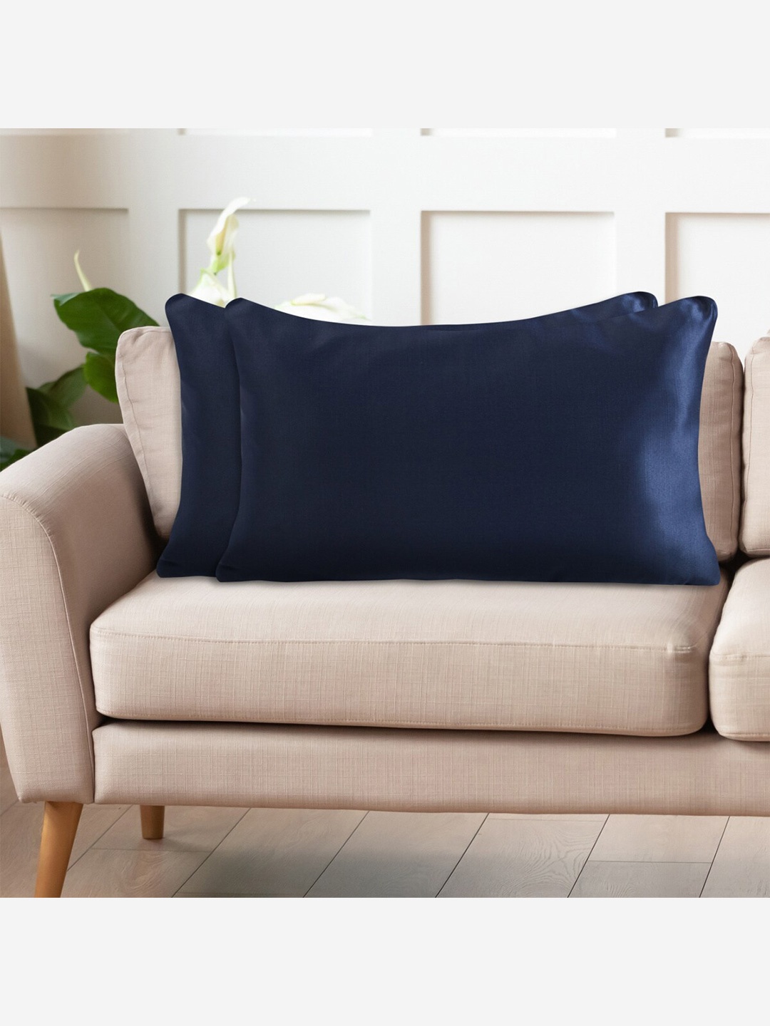 

Home Centre Colour Connect Blue 2 Pieces Rectangle Cushion Covers