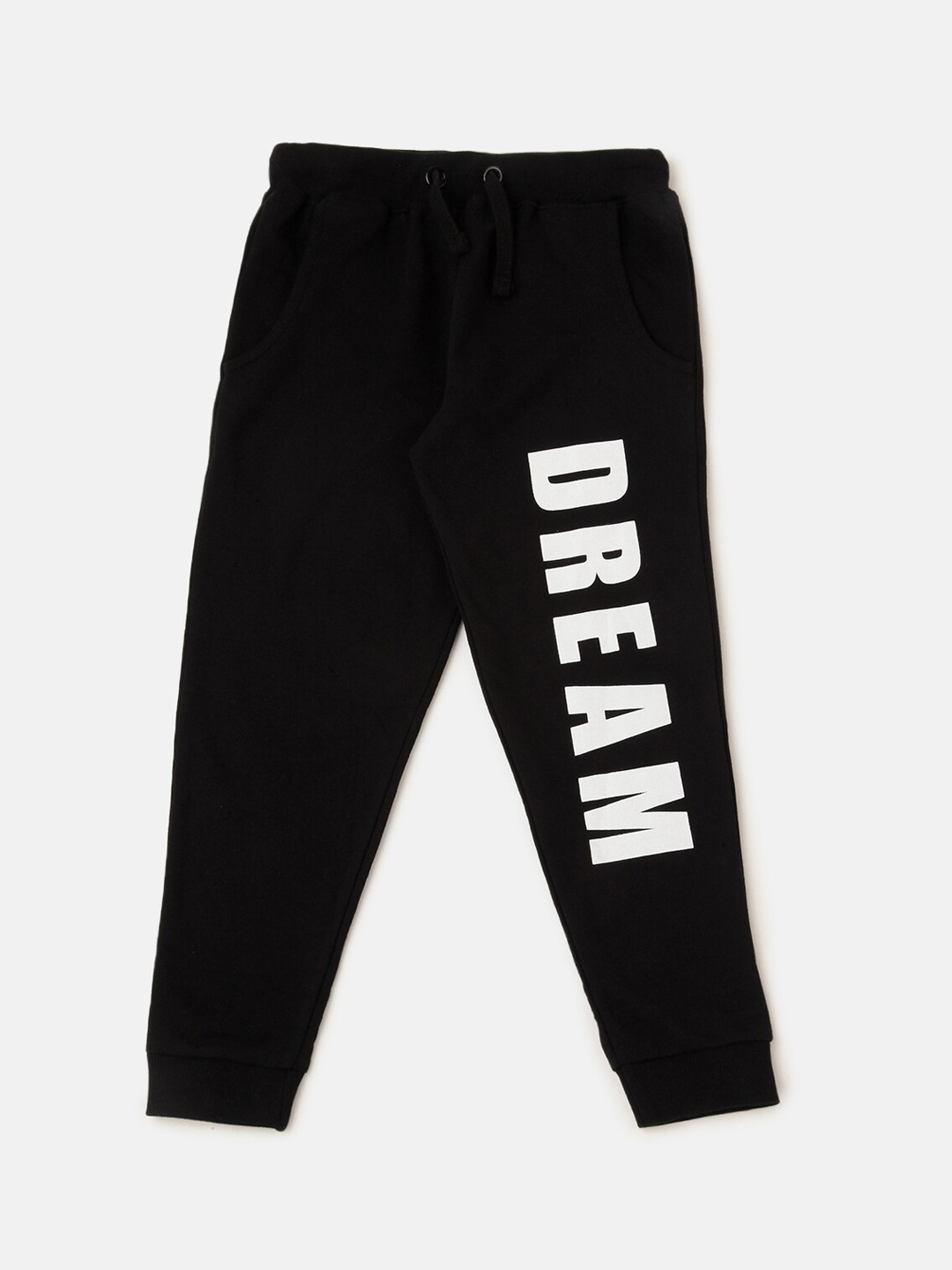 

PIPIN Girls Printed Slim Fit Cotton Joggers, Black