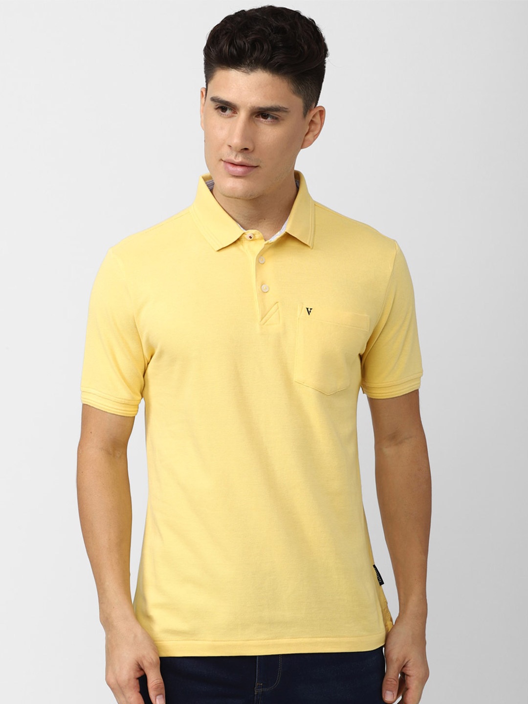 

Van Heusen Sport Polo Collar Pure Cotton T-Shirt, Yellow