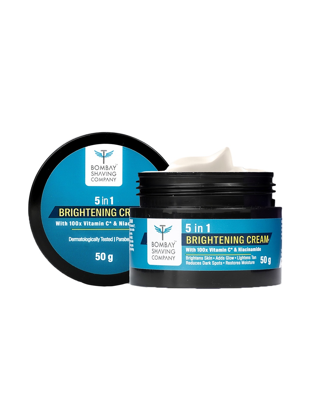 

Bombay Shaving Company Men Skin Brightening Cream With Vitamin C & Niacinamide - 50g, Blue