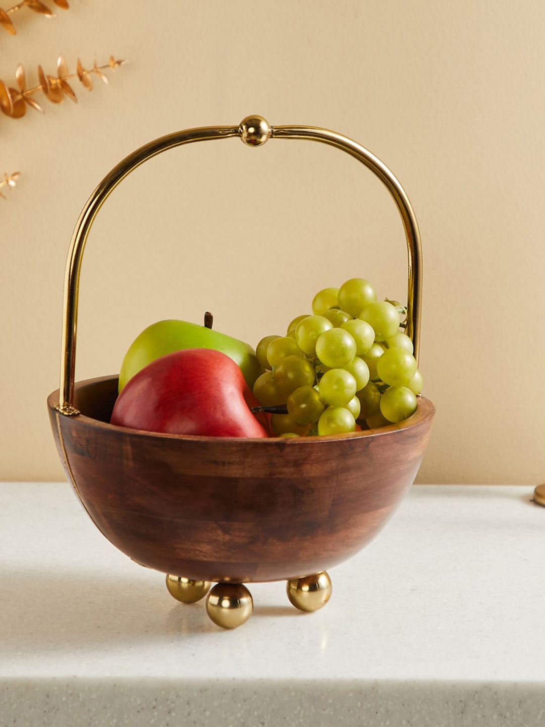 

Home Centre Splendid Dastkari Brown Wooden Decorative Bowl
