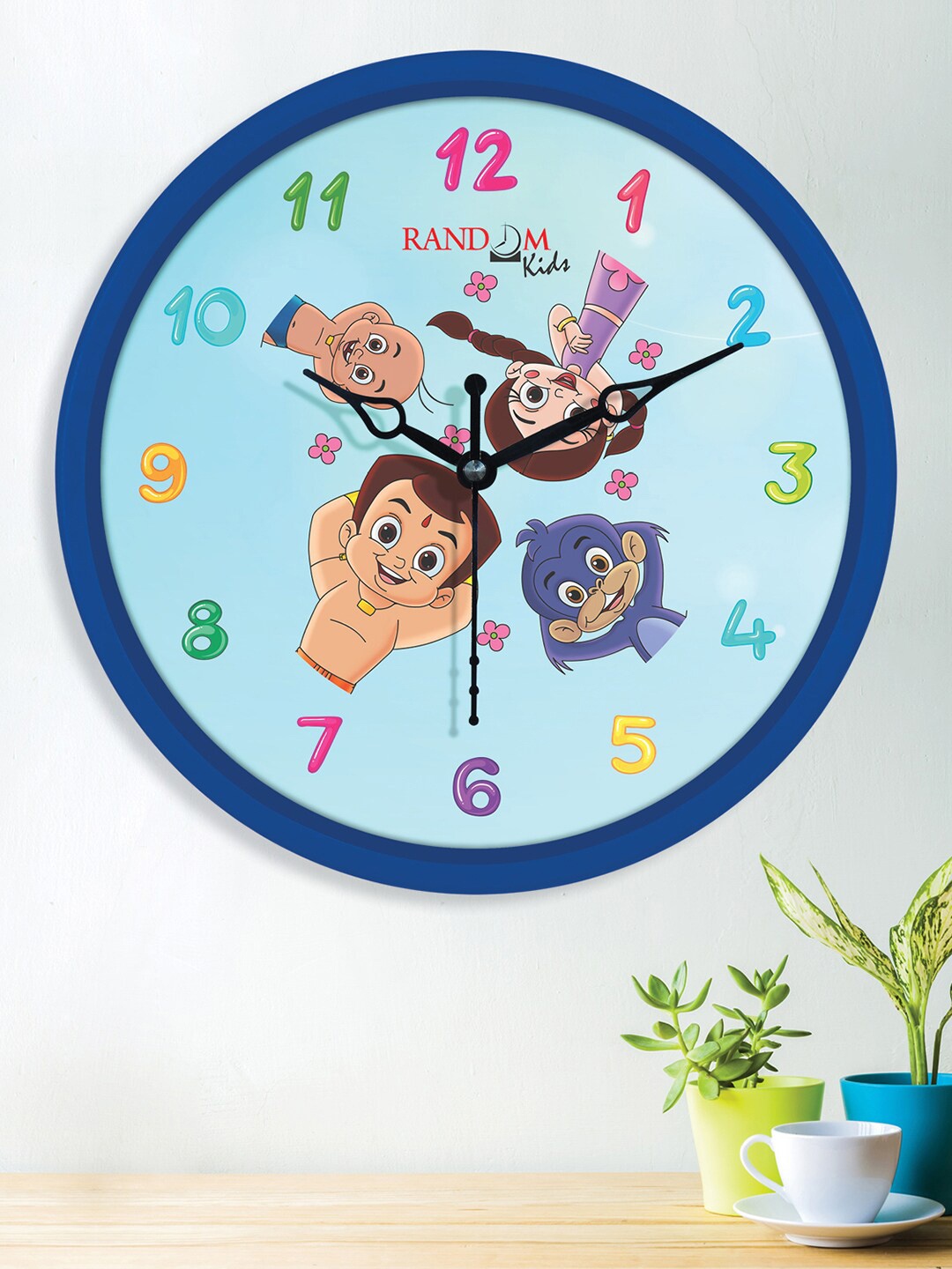 

RANDOM Blue Group of Bheem Printed Analogue Contemporary Wall Clock