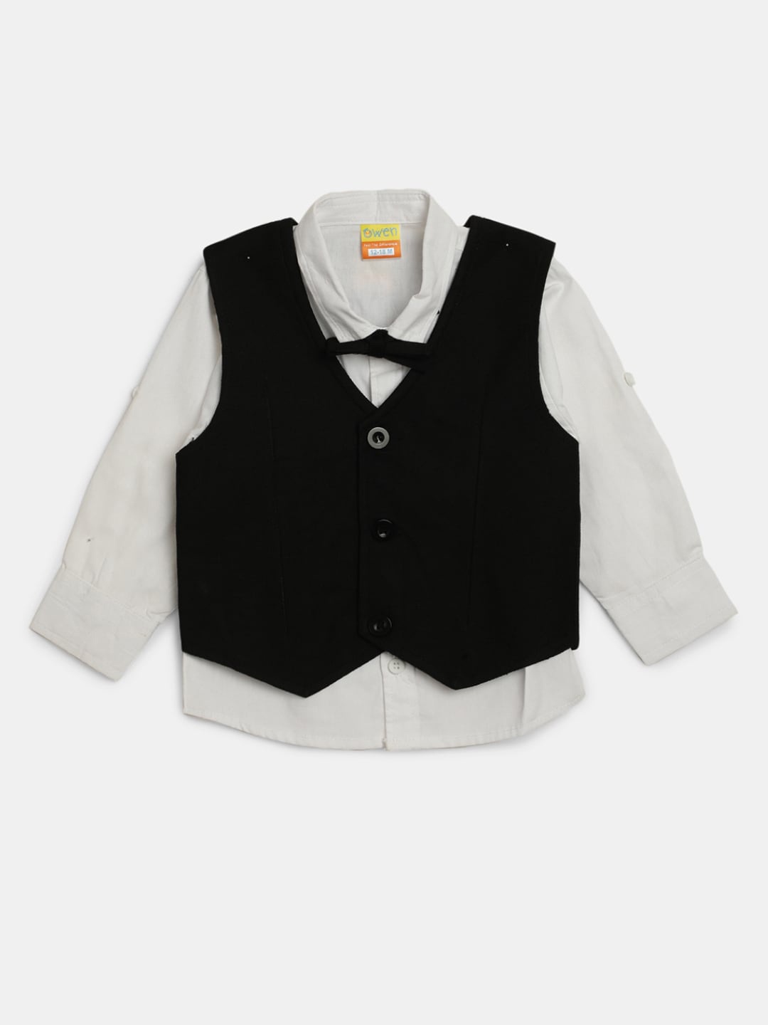 

V-Mart Unisex Kids Classic Opaque Cotton Casual Shirt, White