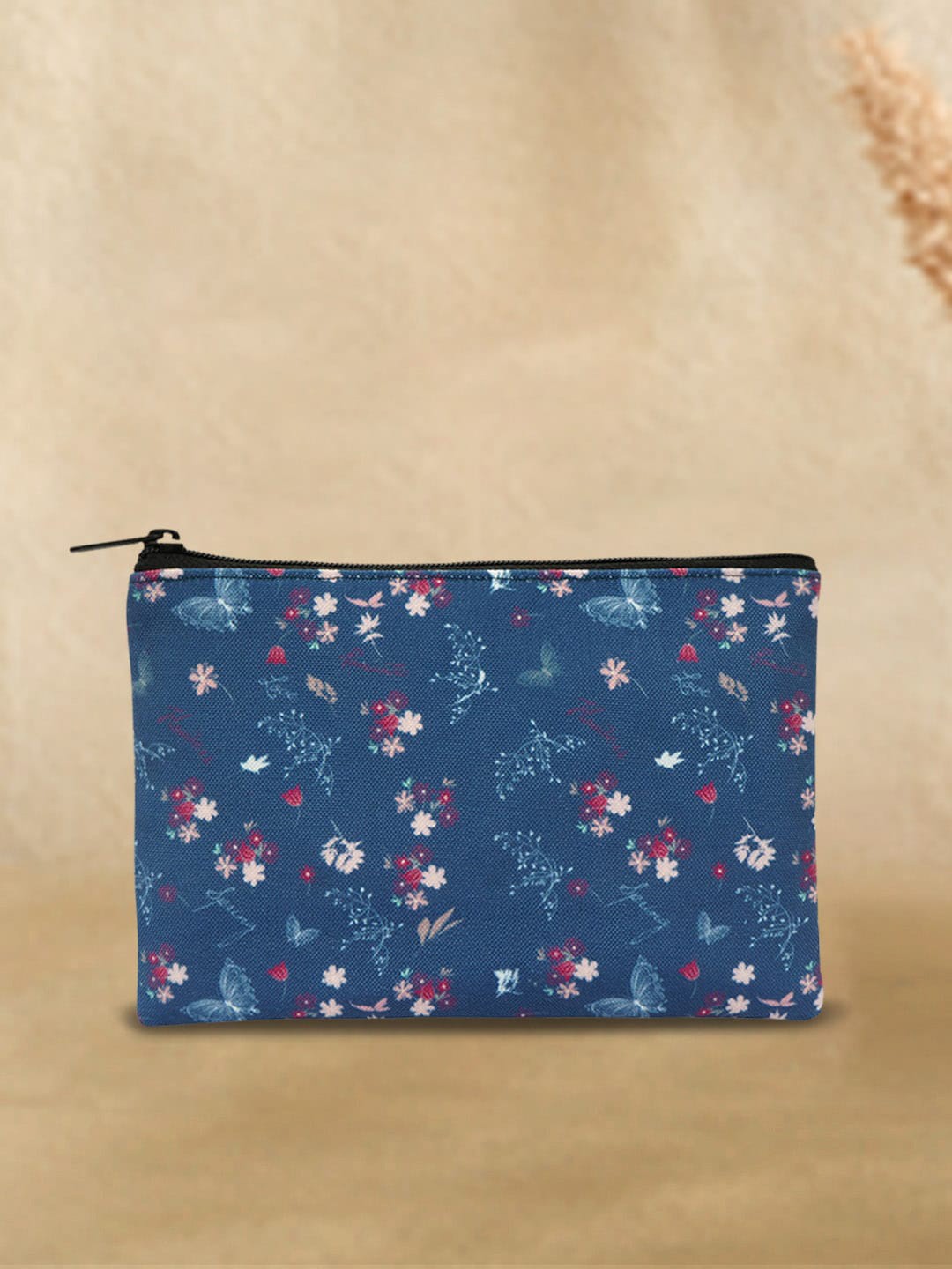 

Crazy Corner Printed Travel Pouch, Blue