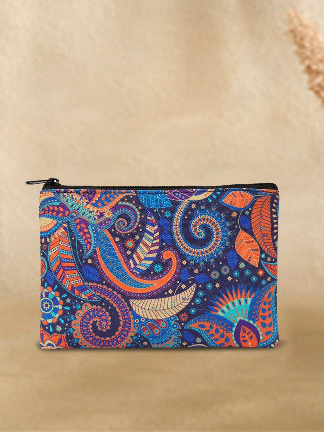 

Crazy Corner Printed Travel Pouch, Blue