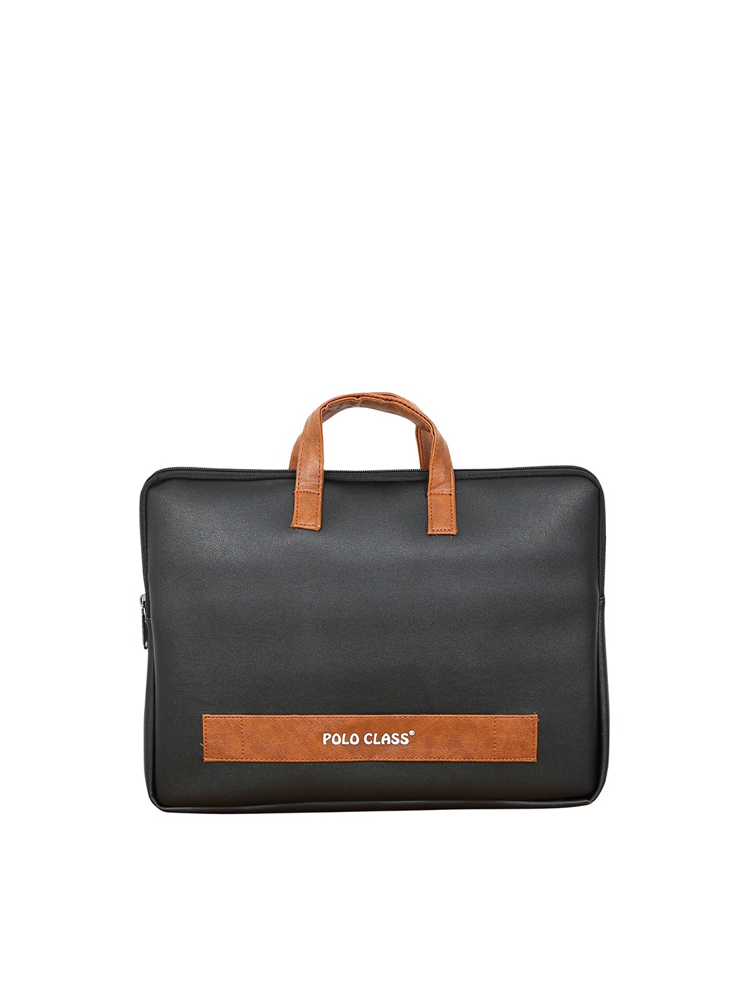 

Polo Class Fabric Laptop Bag With Non-Detachable Sling Strap, Black