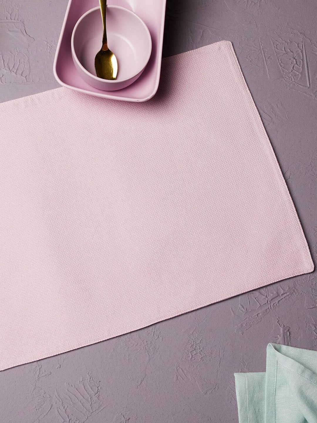 

Home Centre Soulful Pastels Purple Rectangular Shaped Cotton Table Placemat