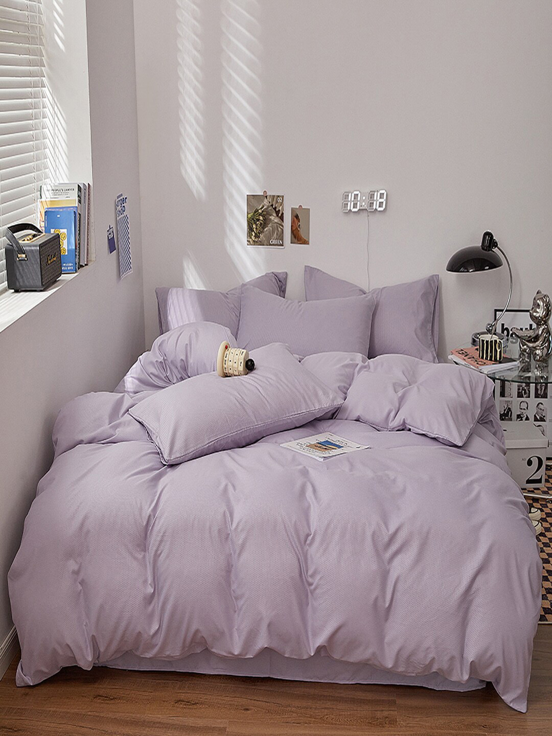 

JC Collection Purple Double Queen Bedding Set