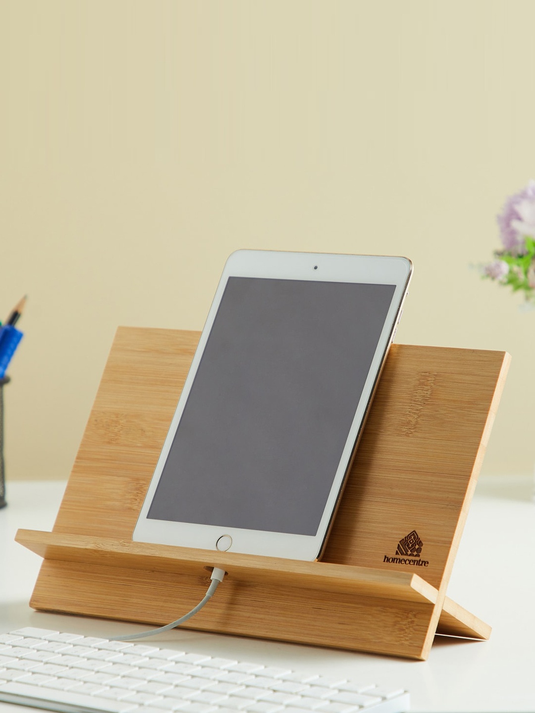 

Home Centre Spinel Bamboo iPad & Tablet Holder, Brown
