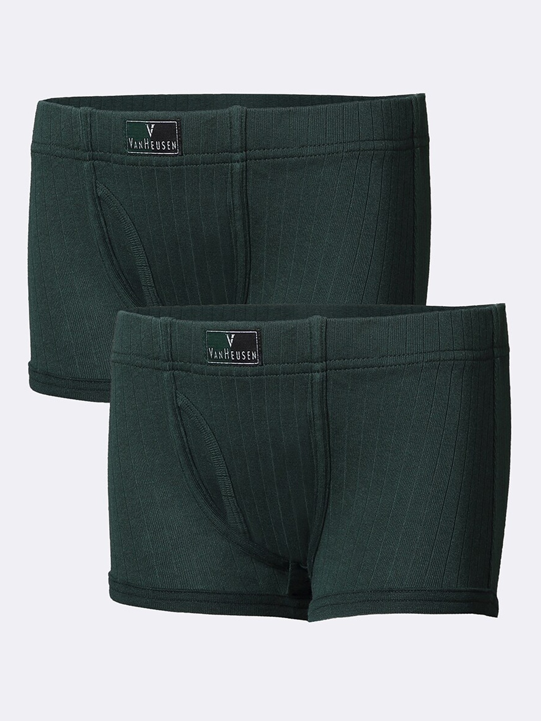 

Van Heusen Boys Pack of 2 Anti Bacterial Colour Fresh Trunks, Green