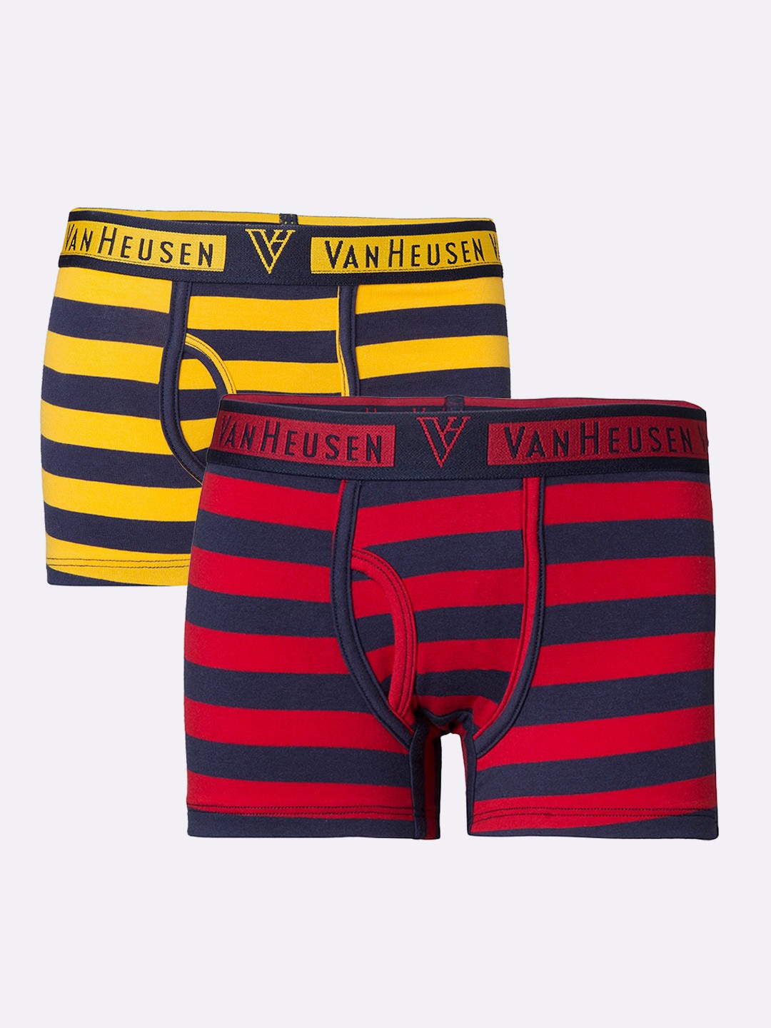 

Van Heusen Boys Pack Of 2 Striped Anti-Bacterial Trunks, Red