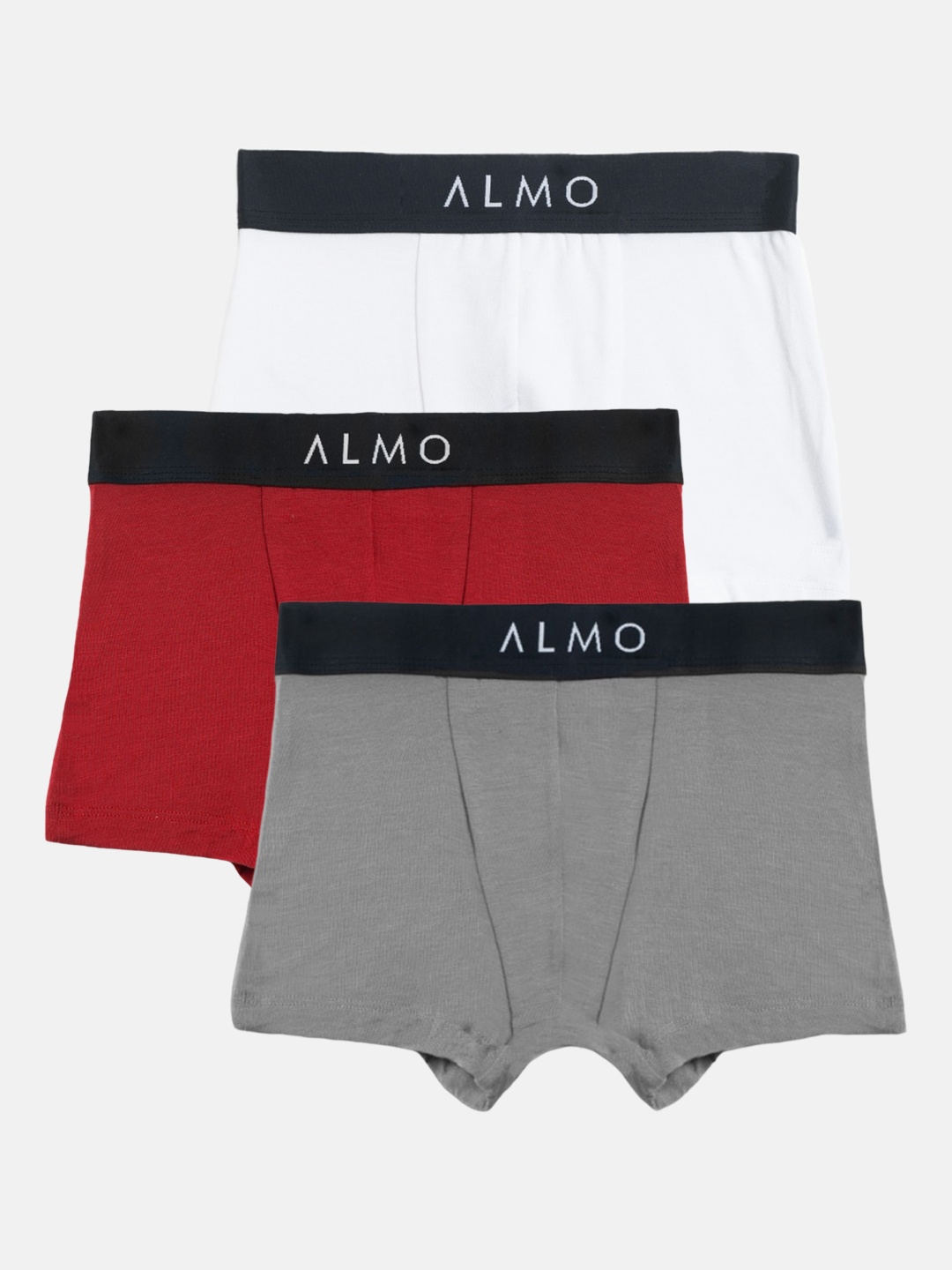 

Almo Wear Boys Pack Of 3 Anti-Microbial Trunks, White