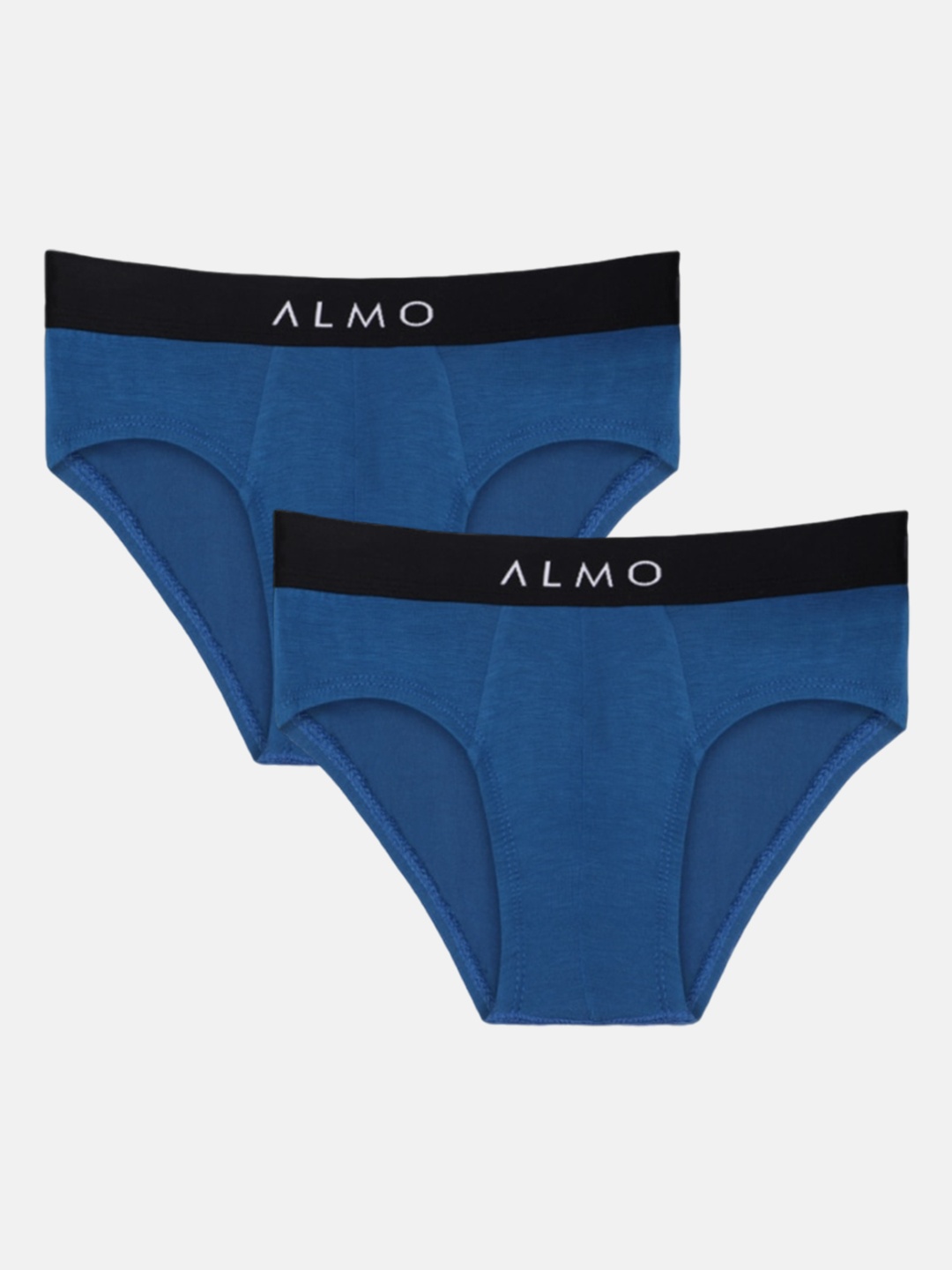 

Almo Wear Boys Pack of 2 Mid-Rise Anti-Bacterial Basic Briefs, Blue