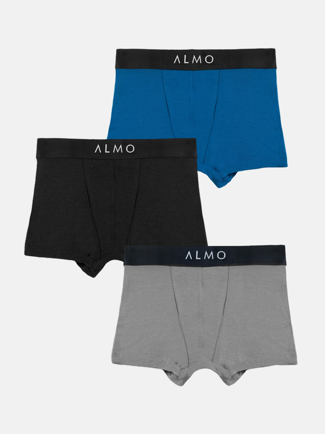

Almo Wear Boys Pack Of 3 Anti-Bacterial Trunks, Blue