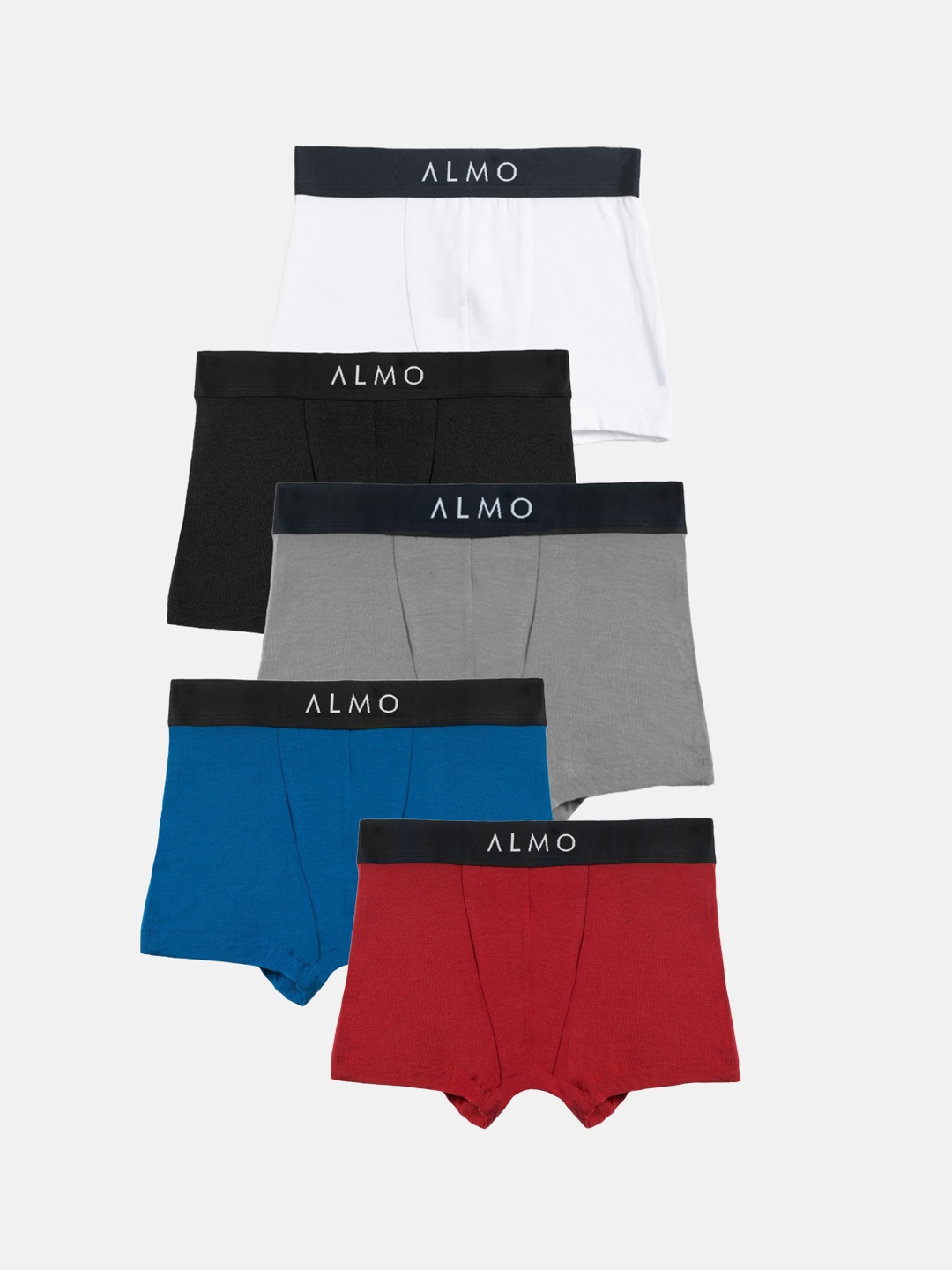 

Almo Wear Boys Pack of 5 Anti-Bacterial Micromodal Trunks, White