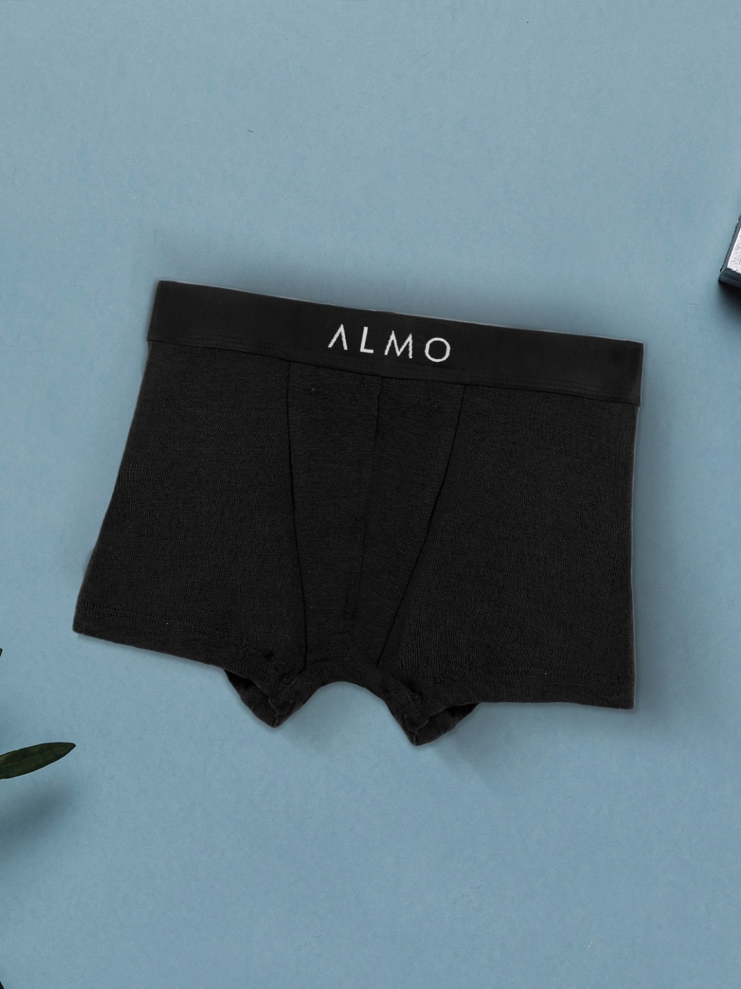 

Almo Wear Boys Pack of 2 Anti-Bacterial Micromodal Trunks, Black