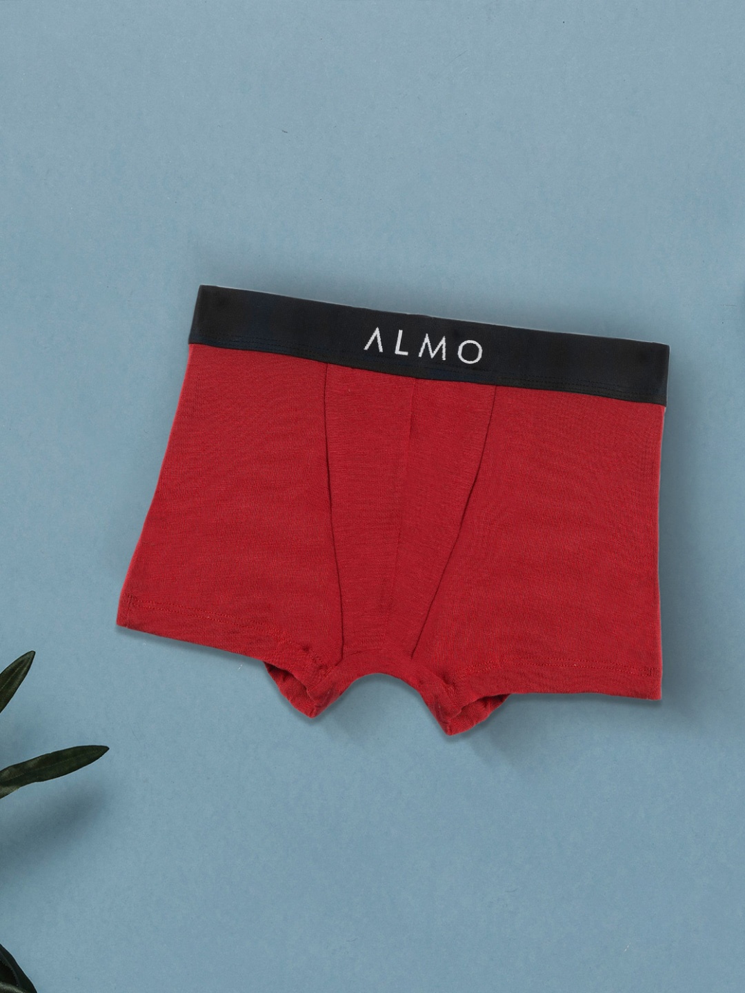 

Almo Wear Pack Of 2 Logo Printed Detail Trunks, Red