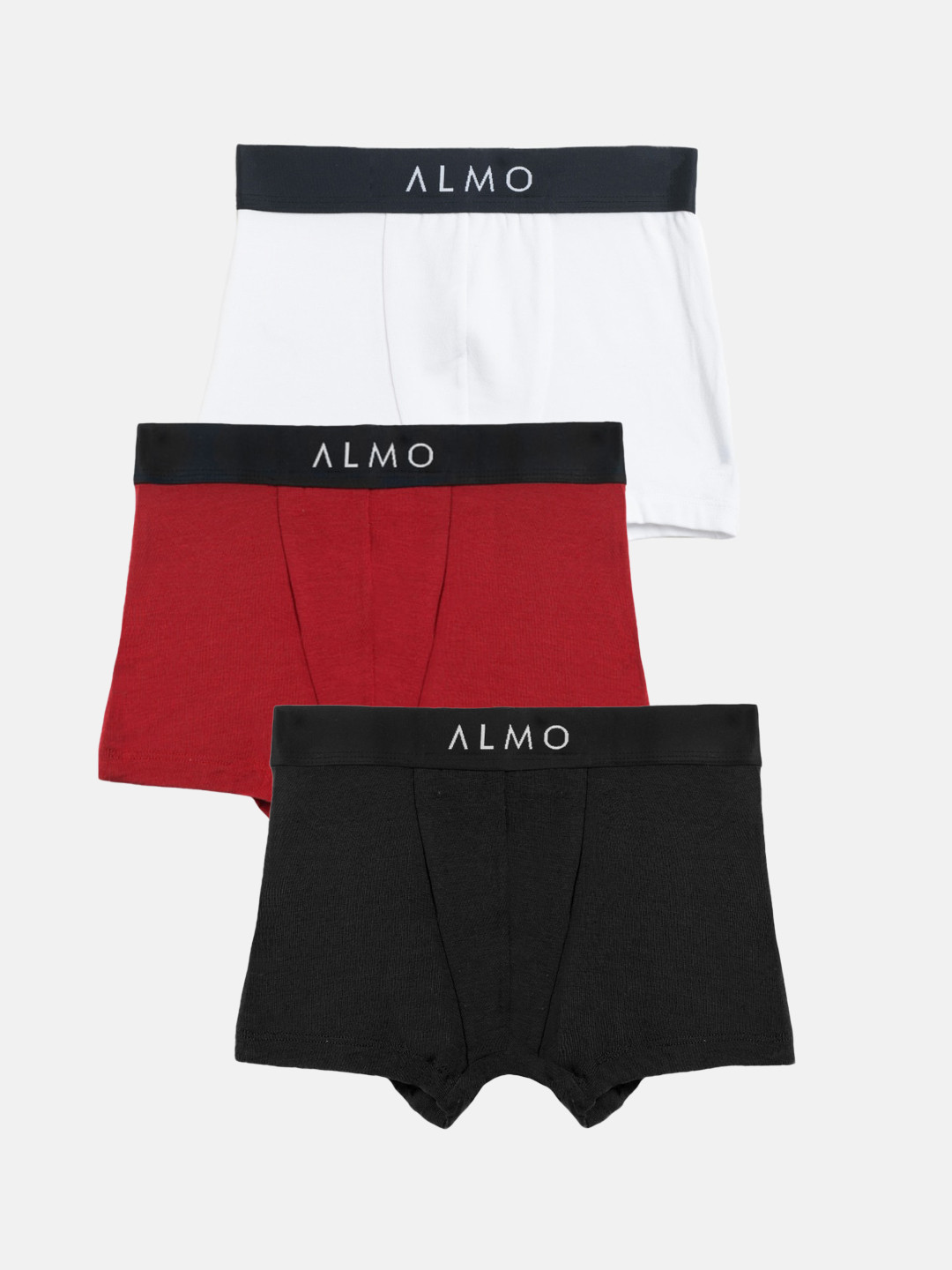 

Almo Wear Pack Of 3 Logo Printed Detail Trunks, White