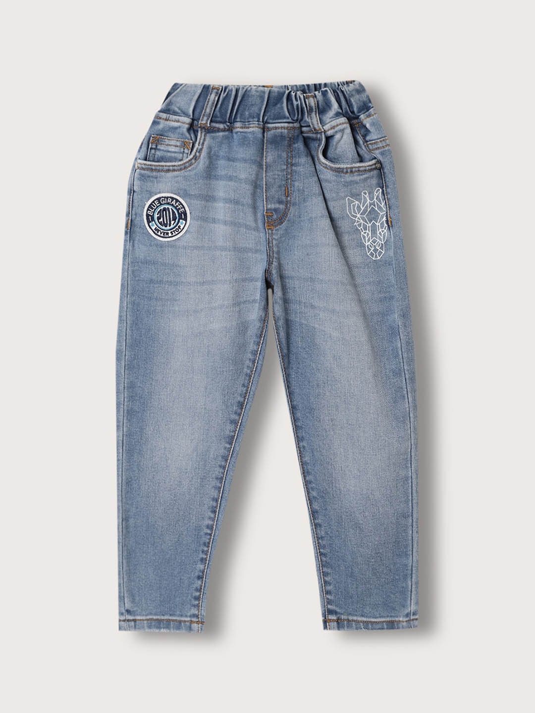 

Blue Giraffe Boys Low Distress Heavy Fade Jeans