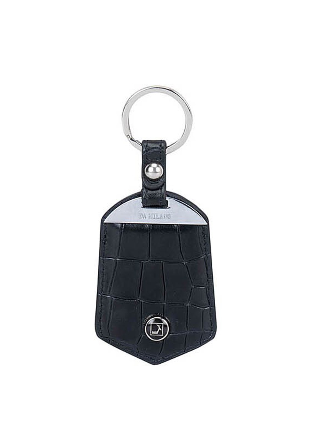 

Da Milano Textured Key Chain, Black