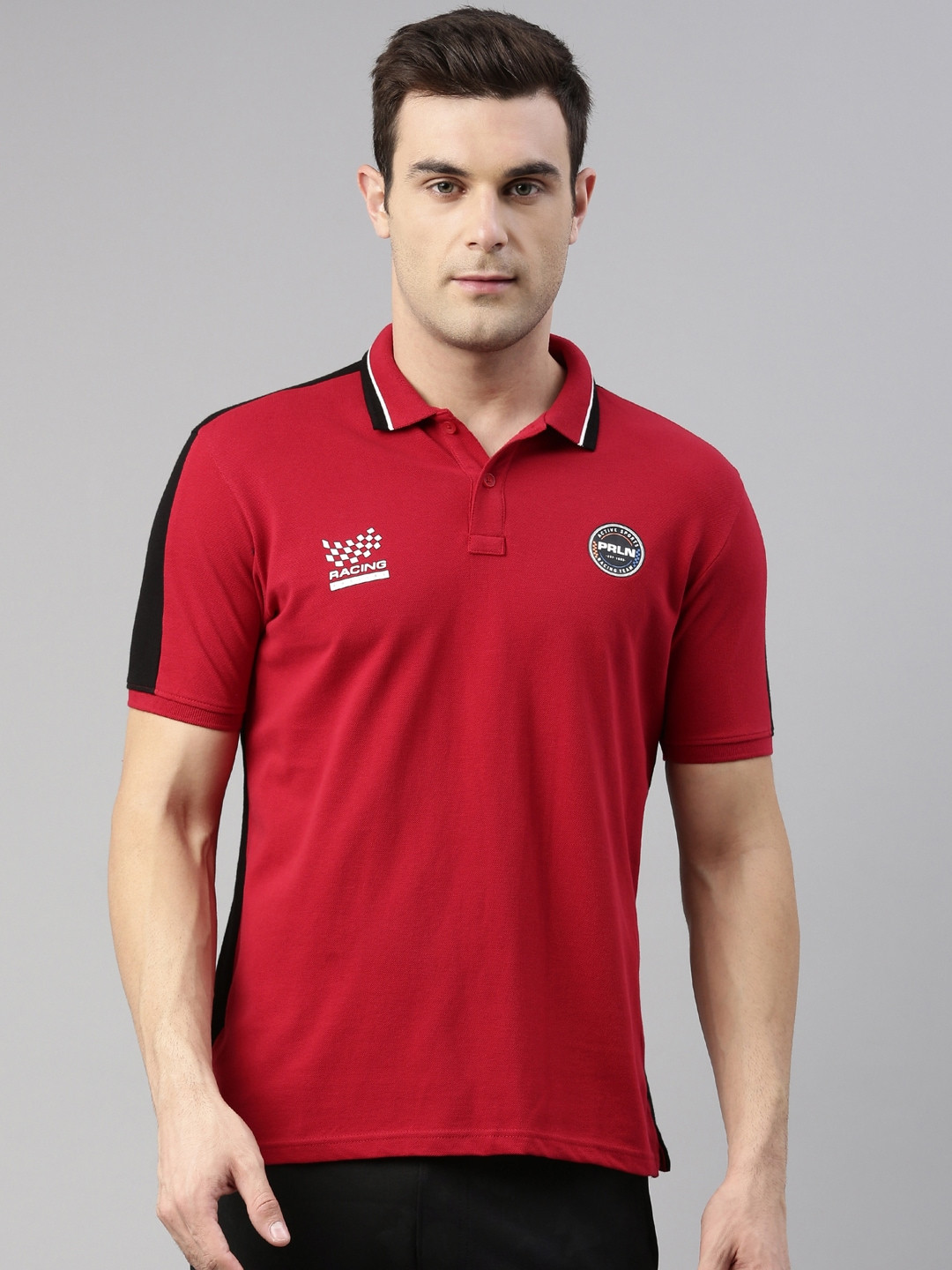 

Proline Polo Collar Cotton T-shirt, Red