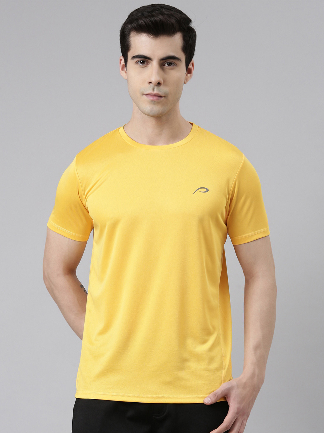 

Proline Round Neck Gym T-shirt, Yellow